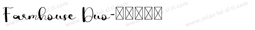 Farmhouse Duo字体转换